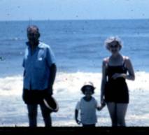 My parents and I, Fernandina Beach, Florida, circa 1966